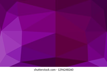 Light Purple vector polygonal template. Glitter abstract illustration with an elegant design. Brand new design for your business.
