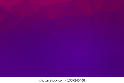 Light Purple vector polygonal template. A completely new color illustration in a vague style. The best triangular design for your business.