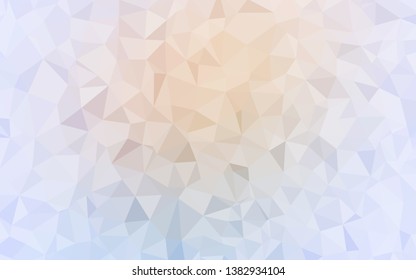 Light Purple vector polygonal template. Colorful illustration in abstract style with triangles. A completely new design for your leaflet.