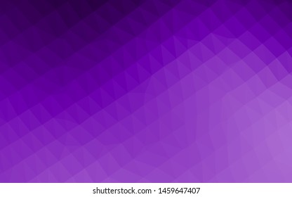 Light Purple vector polygonal template. Geometric illustration in Origami style with gradient. Completely new template for your business design.