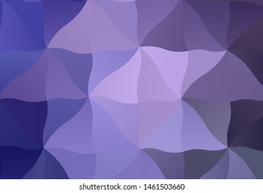 Light Purple vector polygonal template. Elegant bright polygonal illustration with gradient. Best triangular design for your business.
