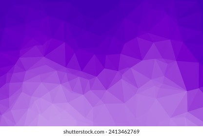 Plantilla poligonal de vector púrpura claro. Una elegante ilustración brillante con gradiente. Plantilla completamente nueva para el diseño de su negocio.