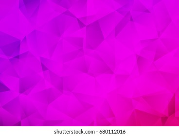 Light Purple vector polygonal template. A sample with polygonal shapes. The elegant pattern can be used as part of a brand book.