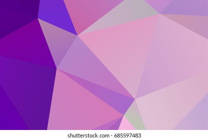 Light Purple vector polygonal template. Shining colored illustration in a brand-new style. Brand-new design for your business.