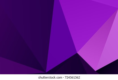 Light Purple vector polygonal template. Shining colored illustration in a brand-new style. Brand-new design for your business.
