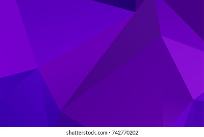 Light Purple vector polygonal template. A sample with polygonal shapes. The best triangular design for your business.