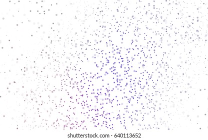 Light Purple vector red banner with set of circles, dots. Donuts Background. Creative Design Template. Technological halftone illustration.