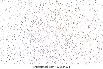 Light Purple vector red banner with set of circles, dots. Donuts Background. Creative Design Template. Technological halftone illustration.