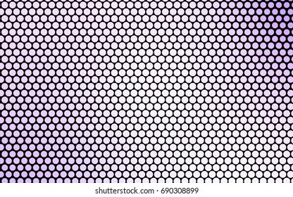 Light Purple vector red banner with set of circles, dots. Donuts Background. Creative Design Template. Technological halftone illustration.