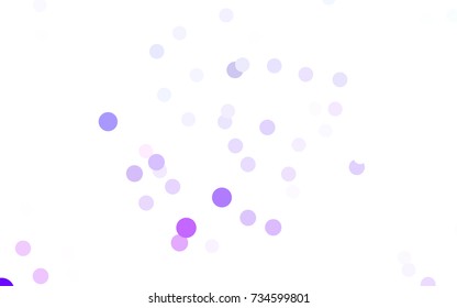 Light Purple vector red banner with set of circles, dots. Donuts Background. Creative Design Template. Technological halftone illustration.