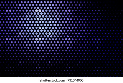 Light Purple vector red pattern of geometric circles, shapes. Colorful mosaic banner. Geometric background with colored disks.