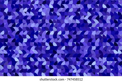 Light Purple vector red pattern of geometric circles, shapes. Colorful mosaic banner. Geometric background with colored disks.