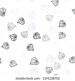 Light Purple vector seamless abstract background with leaves. Creative illustration in blurred style with leaves. Pattern for trendy fabric, wallpapers.