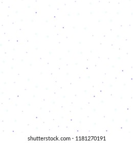 Light Purple vector seamless backdrop with dots. Glitter abstract illustration with blurred drops of rain. Design for textile, fabric, wallpapers.
