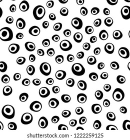 Light Purple vector seamless backdrop with dots, spots. Colorful illustration with blurred circles in nature style. Trendy design for wallpaper, fabric makers.