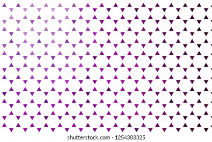 Light Purple vector seamless backdrop with lines, triangles. Triangles on abstract background with colorful gradient. Design for textile, fabric, wallpapers.