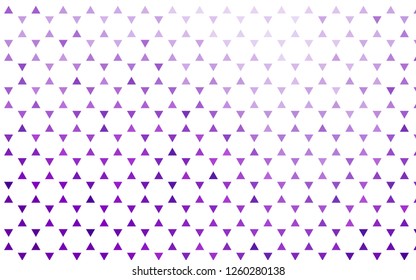 Light Purple vector seamless backdrop with lines, triangles. Beautiful illustration with triangles in nature style. Template for business cards, websites.