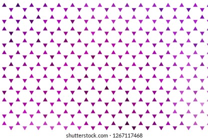 Light Purple vector seamless backdrop with lines, triangles. Beautiful illustration with triangles in nature style. Template for business cards, websites.