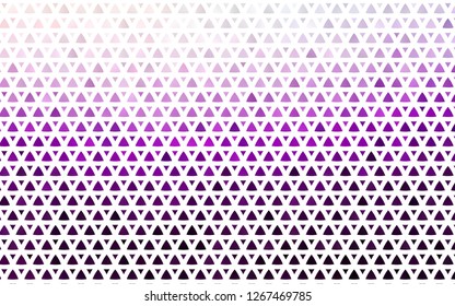 Light Purple vector seamless backdrop with lines, triangles. Beautiful illustration with triangles in nature style. Trendy design for wallpaper, fabric makers.