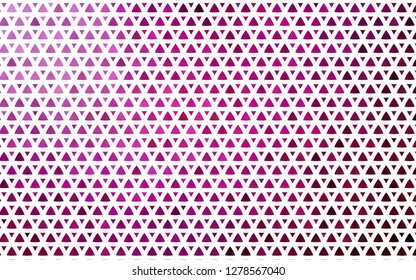 Light Purple vector seamless backdrop with lines, triangles. Beautiful illustration with triangles in nature style. Pattern for trendy fabric, wallpapers.