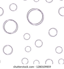 Light Purple vector seamless backdrop with dots. Illustration with set of shining colorful abstract circles. Pattern for trendy fabric, wallpapers.