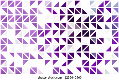 Light Purple vector seamless backdrop with lines, triangles. Beautiful illustration with triangles in nature style. Design for textile, fabric, wallpapers.