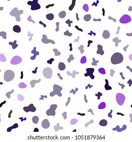 Light Purple vector seamless background with liquid shapes. A vague circumflex abstract illustration with gradient. A completely new template for your business design.