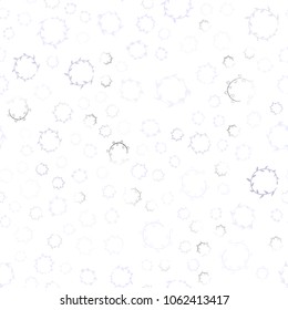 Light Purple vector seamless  background with bubbles. Glitter abstract illustration with blurred drops of rain. Beautiful design for your business advert.