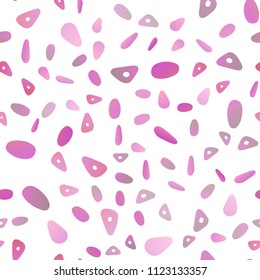Light Purple vector seamless background with triangles, circles. Modern abstract illustration with colorful dots, lines. Best design for your ad, poster, banner.
