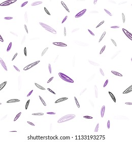 Light Purple vector seamless background with bubbles. Glitter abstract illustration with blurred drops of rain. Pattern can be used for beautiful websites.