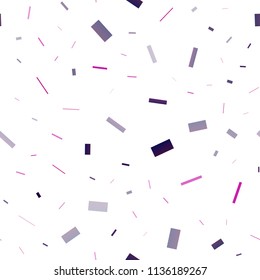 Light Purple vector seamless background with rectangles. Modern abstract illustration with colorful rectangles. Pattern for commercials.
