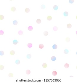 Light Purple vector seamless background with bubbles. Abstract illustration with colored bubbles in nature style. Completely new template for your brand book.