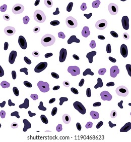Light Purple vector seamless background with bubbles. Illustration with set of shining colorful abstract circles. Pattern for trendy fabric, wallpapers.