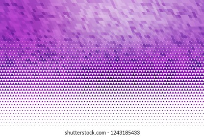 Light Purple vector seamless background with triangles. Glitter abstract illustration with triangular shapes. Trendy design for wallpaper, fabric makers.