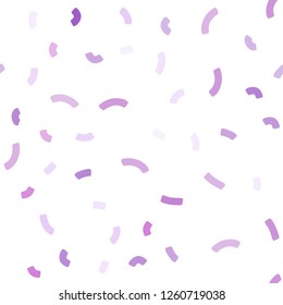 Light Purple vector seamless background with curved circles. Shining crooked illustration in marble style. Marble style for your business design.
