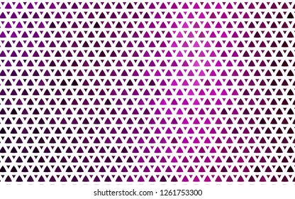 Light Purple vector seamless background with triangles. Glitter abstract illustration with triangular shapes. Template for business cards, websites.