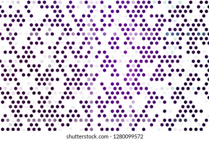 Light Purple vector seamless background with hexagons. Abstract illustration with colorful hexagons. Pattern for design of fabric, wallpapers.