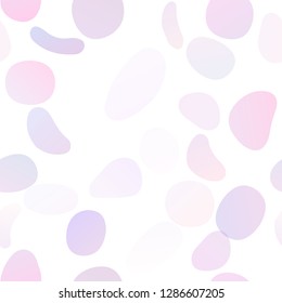 Light Purple vector seamless background with bubbles. Abstract illustration with colored bubbles in nature style. Pattern for design of window blinds, curtains.
