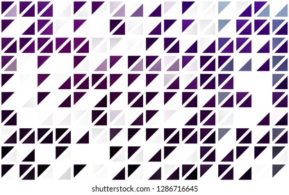 Light Purple vector seamless background with triangles. Beautiful illustration with triangles in nature style. Design for textile, fabric, wallpapers.