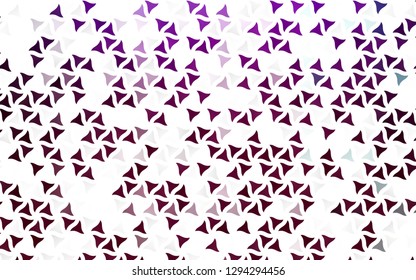 Light Purple vector seamless background with triangles. Beautiful illustration with triangles in nature style. Pattern for design of window blinds, curtains.