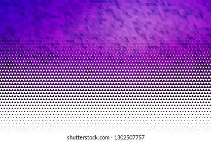 Light Purple vector seamless background with triangles. Glitter abstract illustration with triangular shapes. Design for textile, fabric, wallpapers.