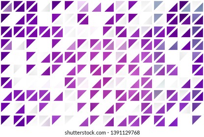 Light Purple vector seamless background with triangles. Abstract gradient illustration with triangles. Pattern for design of window blinds, curtains.