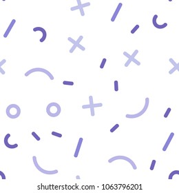 Light Purple vector seamless cover with abstract shapes. Illustration with repetition of lines on white background. Pattern for design of window blinds, curtains.