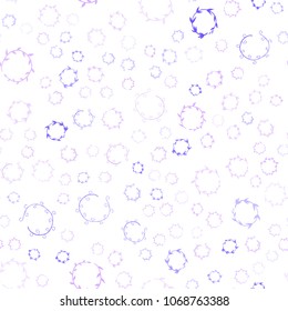 Light Purple vector seamless  cover with spots. Beautiful colored illustration with blurred circles in nature style. Pattern can be used for ads, leaflets.