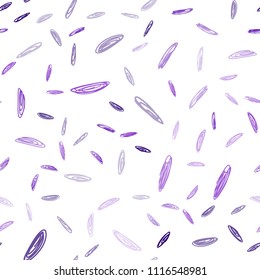 Light Purple vector seamless cover with spots. Glitter abstract illustration with blurred drops of rain. Completely new template for your brand book.