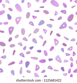 Light Purple vector seamless cover in polygonal style with circles. Circles, lines on abstract background with colorful gradient. Smart design for your business advert.