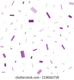 Light Purple vector seamless cover in polygonal style. Decorative design in abstract style with rectangles. Best design for your ad, poster, banner.