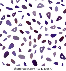 Light Purple vector seamless cover in polygonal style with circles. Decorative design in abstract style with lines, dots. Pattern for busines ad, booklets, leaflets