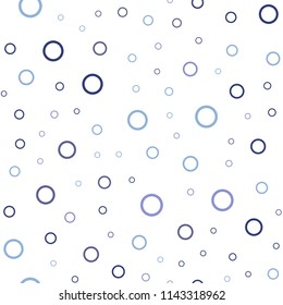 Light Purple vector seamless cover with spots. Blurred decorative design in abstract style with bubbles. New design for ad, poster, banner of your website.