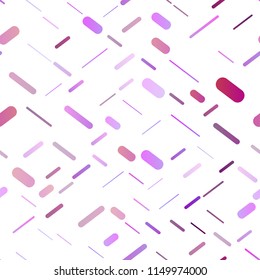 Light Purple vector seamless cover with long lines. Decorative shining illustration with lines on abstract template. Best design for your ad, poster, banner.